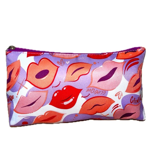 Clinique Valentines Day Happy Lips (Empty) Cosmetic Bag, NWOT - Picture 1 of 6